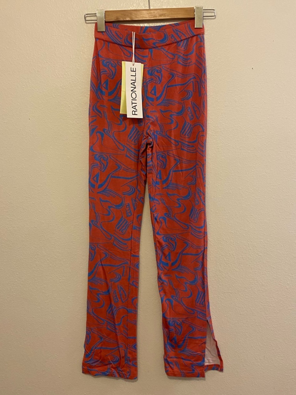 Orange & Blue Printed Stretch Leggings NWT Urban Outfitters